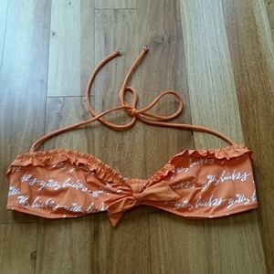 Gilly Hicks bikini top swim swimwear orange